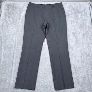 Bonobos Marzotto Italian Wool Dress Pants Mens 36x32 Straight Trousers Gray